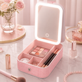Estuche Maquillaje Portatil Espejo LED