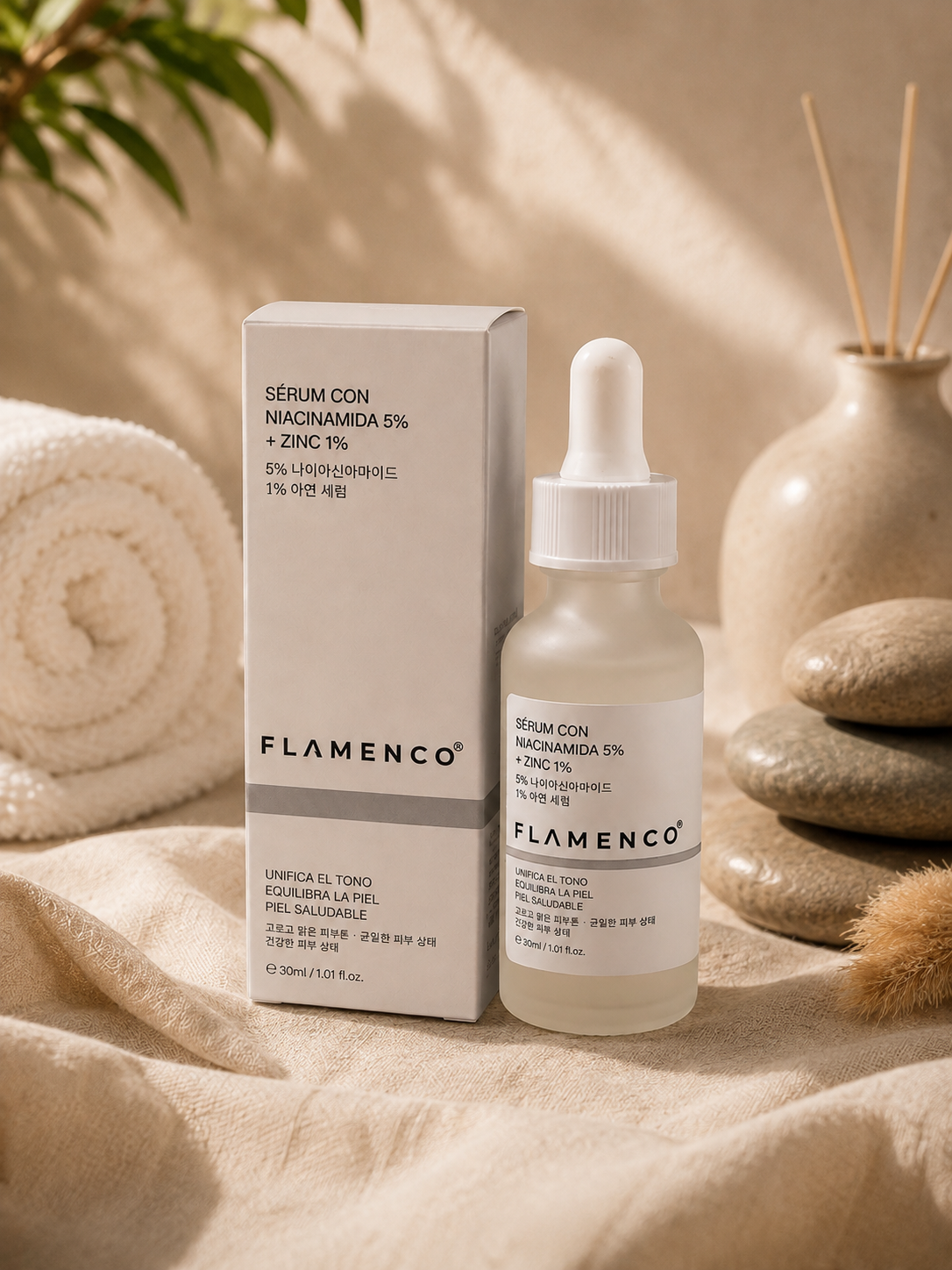 Serum con niacinamida 5% y zinc 1%